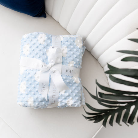 Blue Cozy Cloud Blanket - HoneyBug 