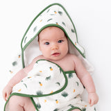 Tropical Palms Hooded Towel Set - HoneyBug 