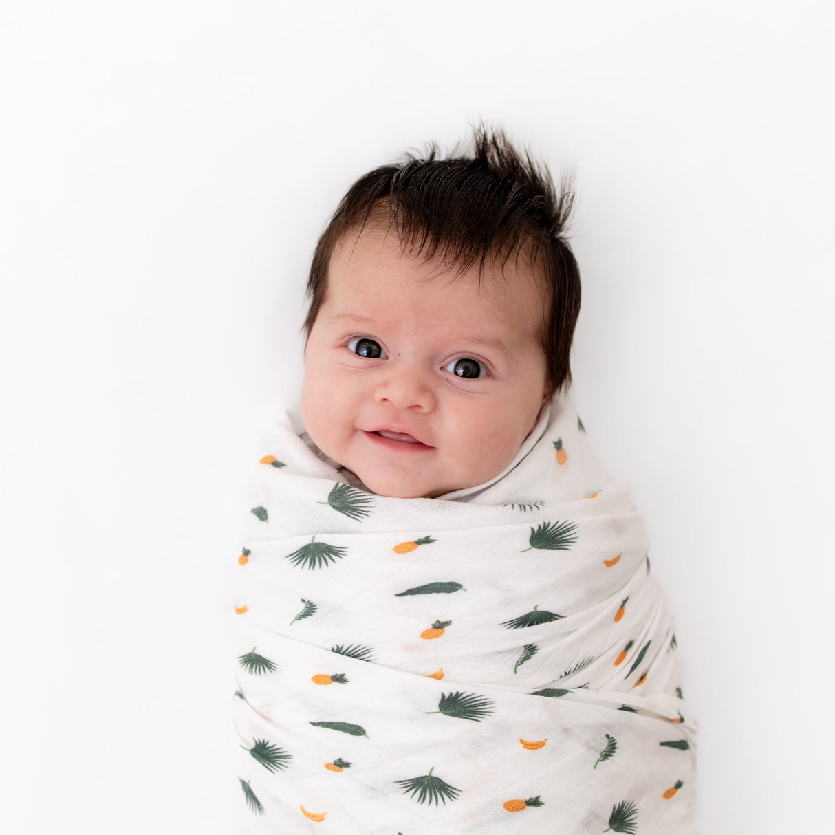 Tropical Palms Swaddle - HoneyBug 