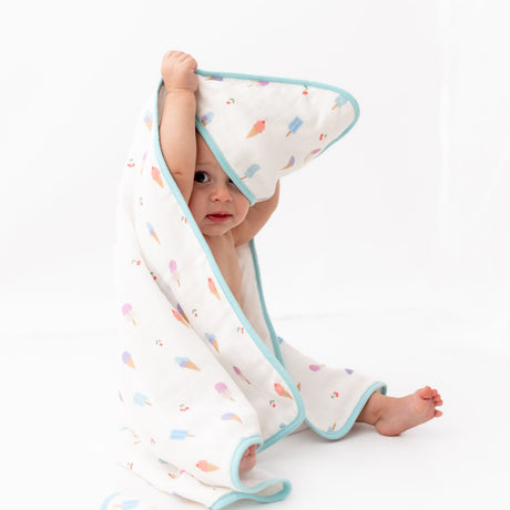 Ice Cream Hooded Towel Set - HoneyBug 