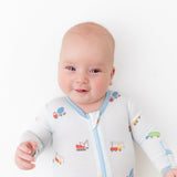 Trucks Zippered Footie - HoneyBug 