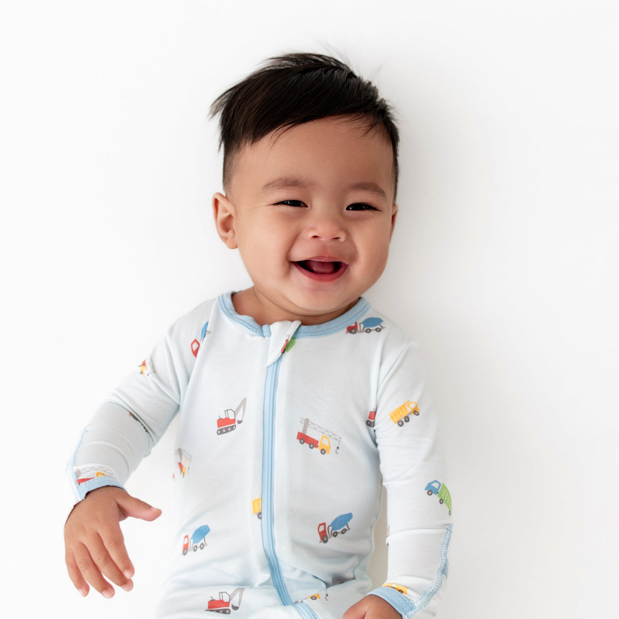 Trucks Zippered Footie - HoneyBug 