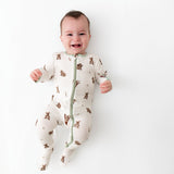 Koala Zippered Footie - HoneyBug 
