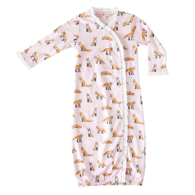 Pink Fox Ruffle Gown - HoneyBug 