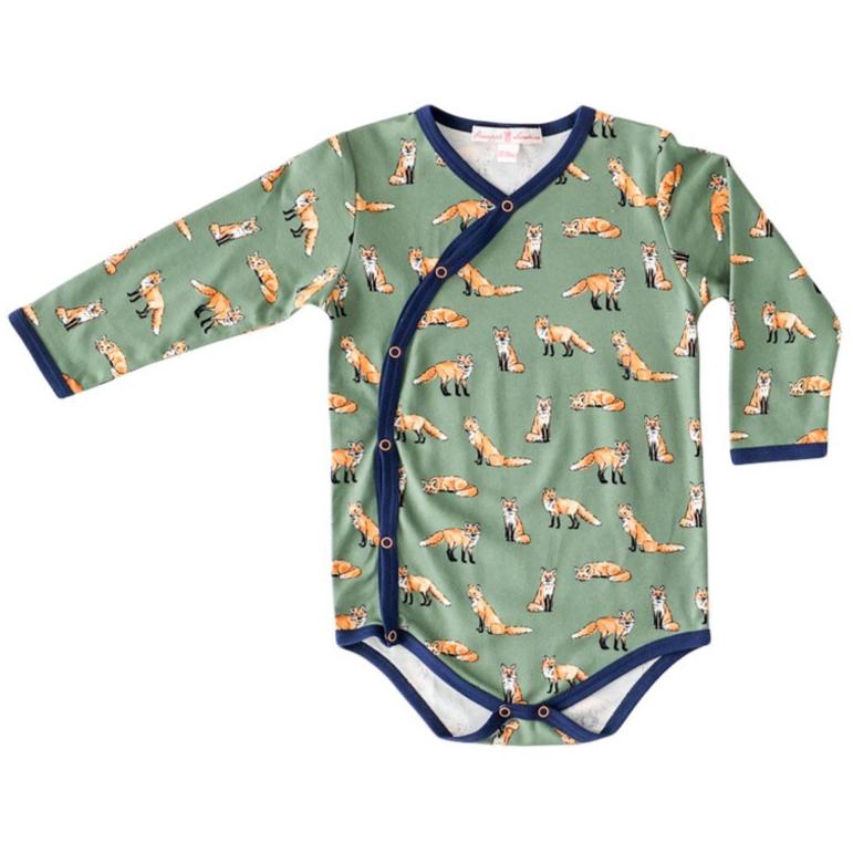 Green Fox Kimono Onesie