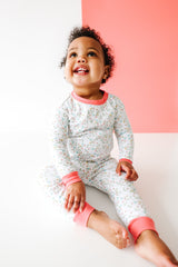 Pink Arabella 2-Piece Pajama - HoneyBug 