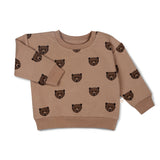 Organic Fleece Sweatshirt - Wild Bear - HoneyBug 
