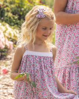 Girl's Hair Bows in Fleurs de Rose - HoneyBug 
