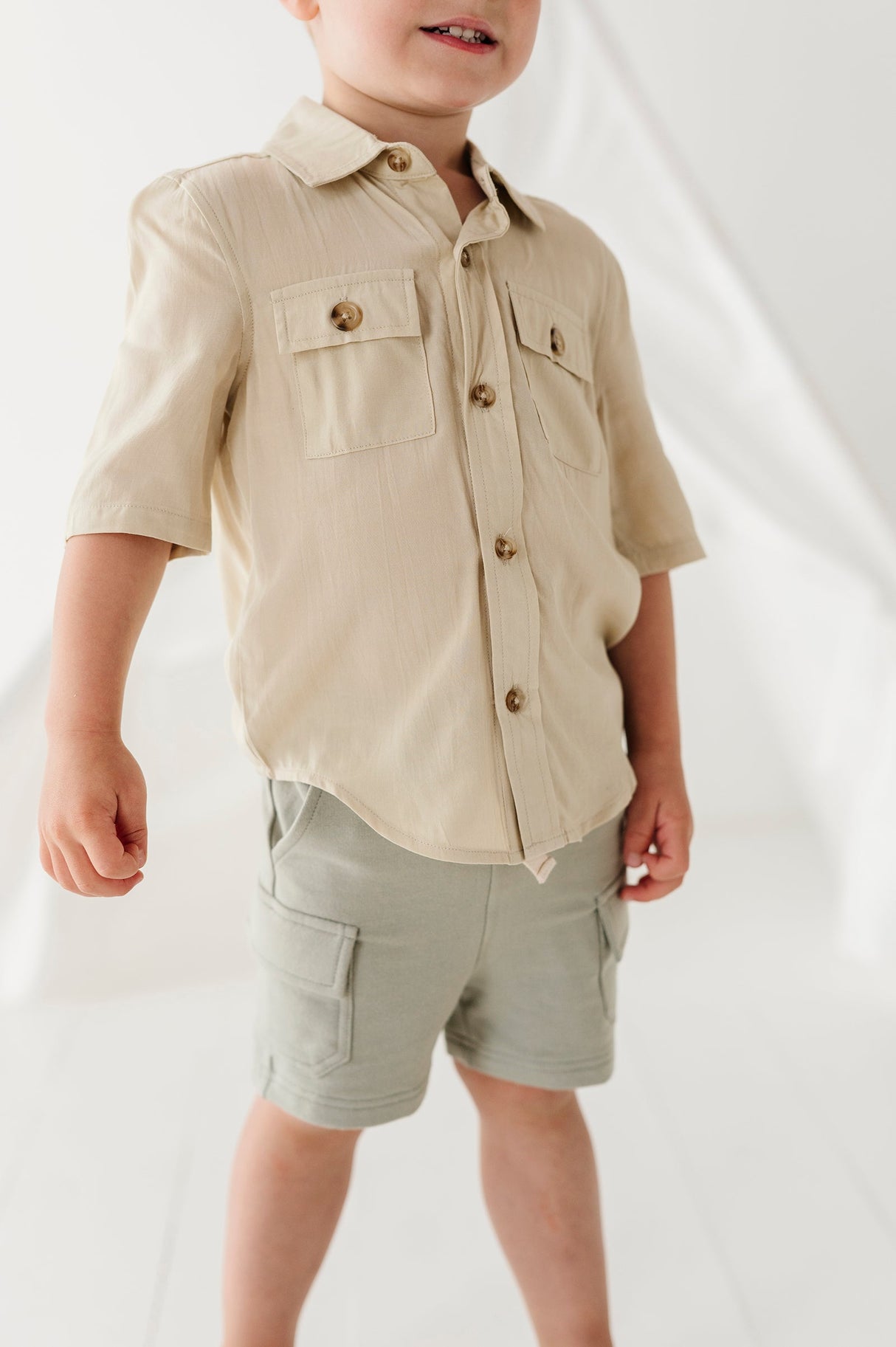 Boy's Utility Shirt - HoneyBug 