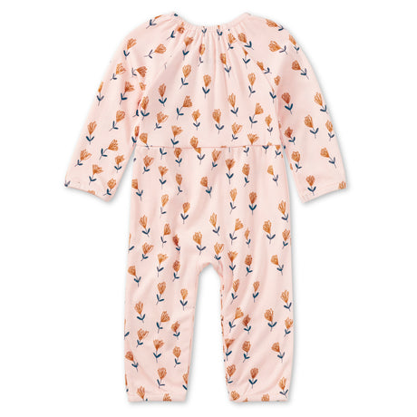 Bamboo Blend L/S Gathered Romper - Wild at Heart
