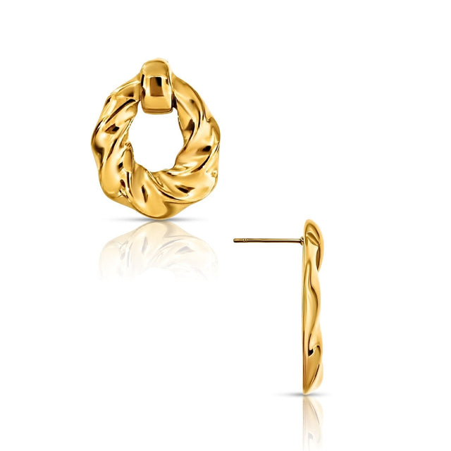 Colter Twist Knocker Earring - HoneyBug 