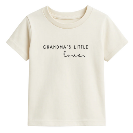 Kids Graphic Tee | Grandma's Little Love | Organic Cotton - HoneyBug 