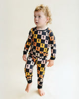 Bamboo Two Piece Set | Colorful Checks & Bolts - HoneyBug 