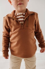 Boy's Long Sleeve Henley Shirt - HoneyBug 