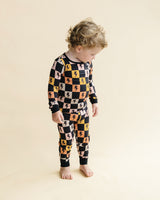 Bamboo Two Piece Set | Colorful Checks & Bolts - HoneyBug 