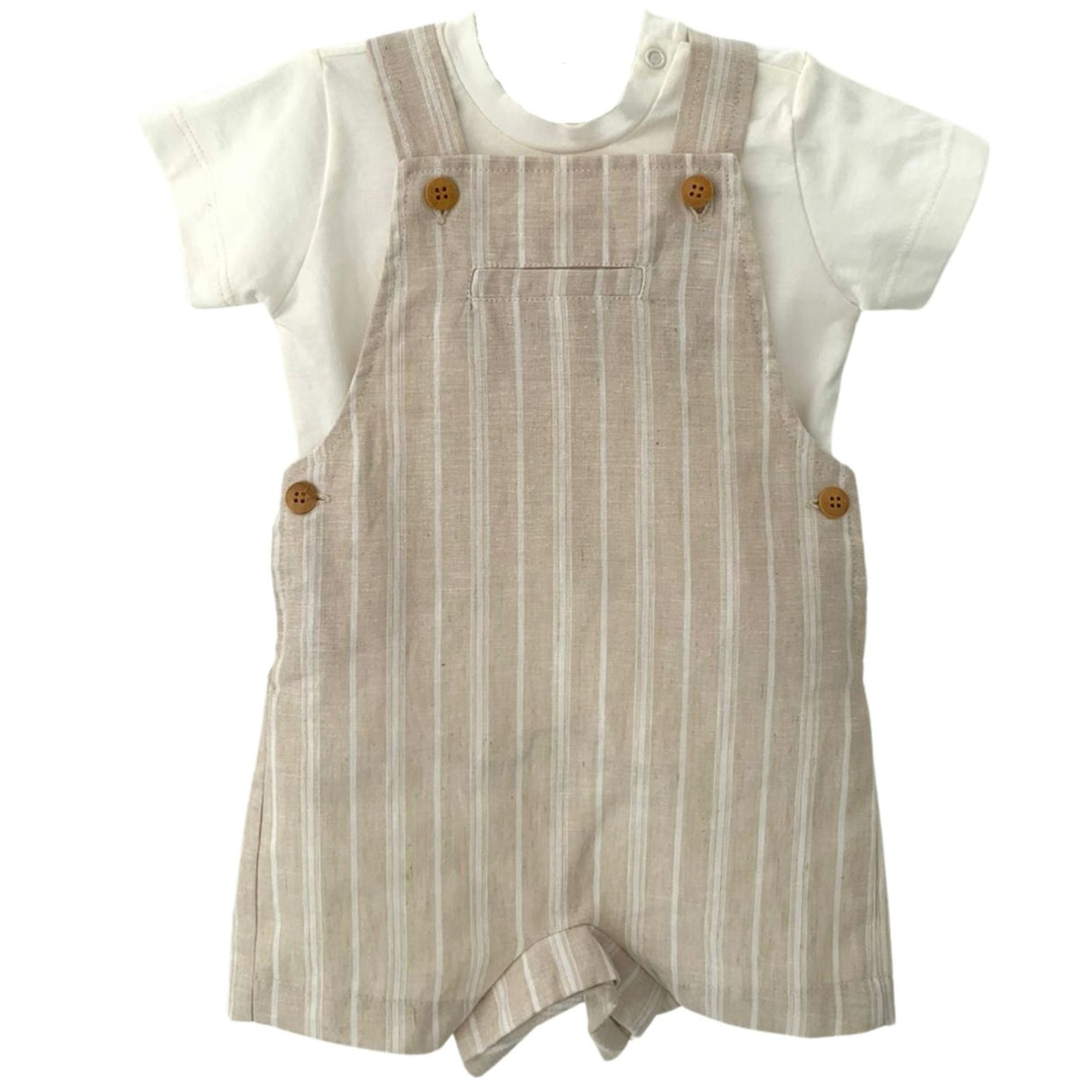 2-Piece French Stripe Romper