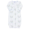 Blue Lamb Print Gown