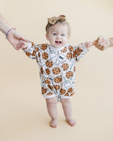 Bubble Romper | Milk & Cookies - HoneyBug 