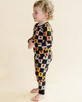 Bamboo Two Piece Set | Colorful Checks & Bolts - HoneyBug 