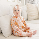 Bamboo Zip Romper |  Sweet Blossom