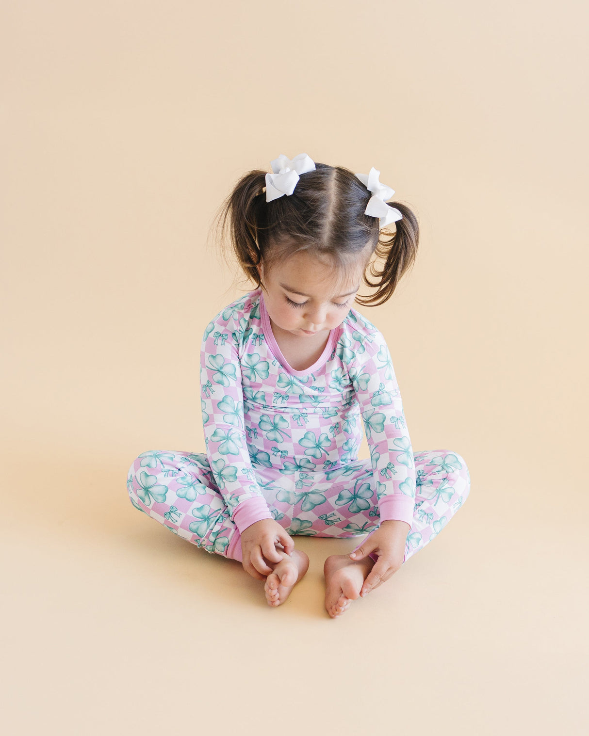 Bamboo Two Piece Set | Shamrock & Bows - HoneyBug 