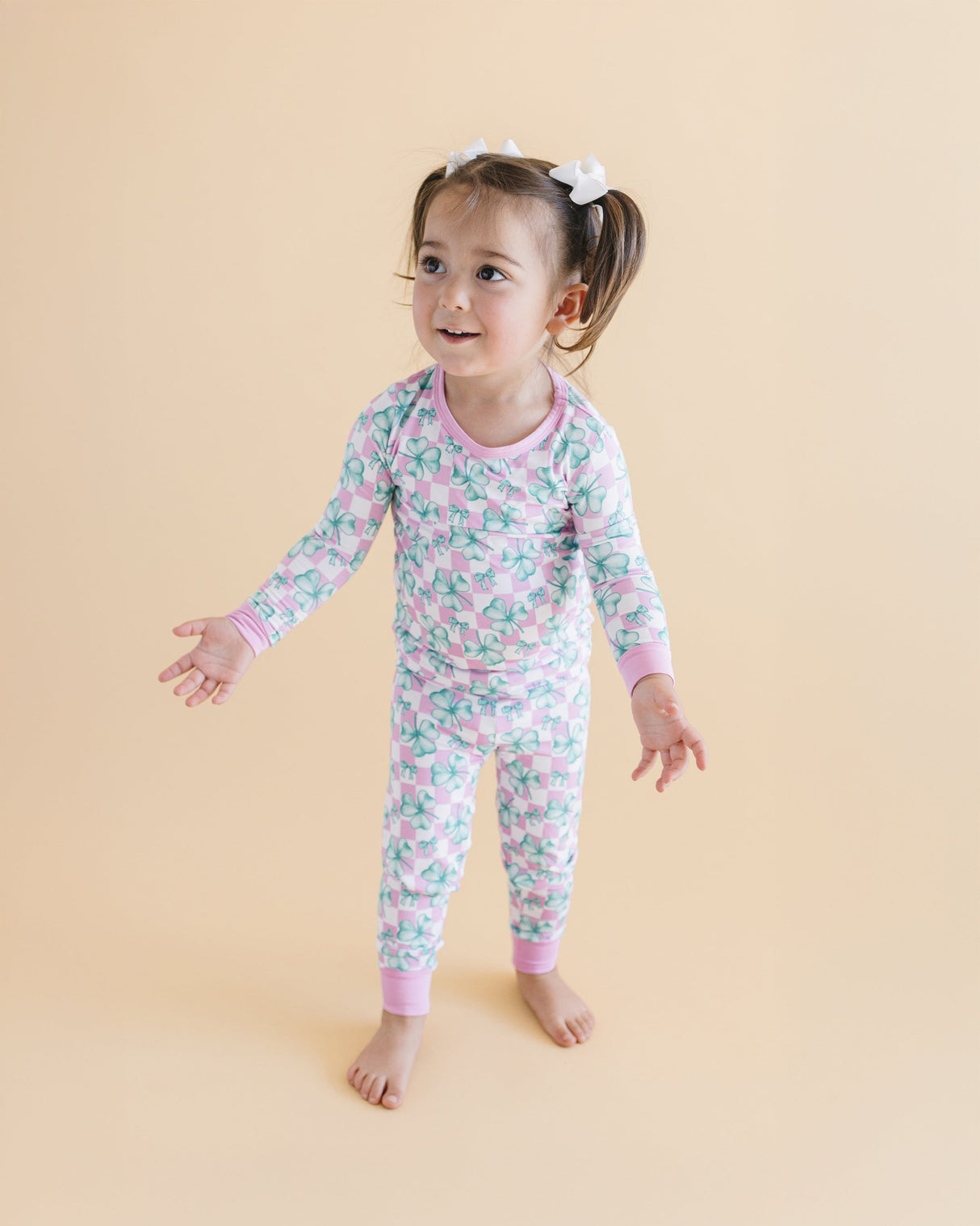 Bamboo Two Piece Set | Shamrock & Bows - HoneyBug 