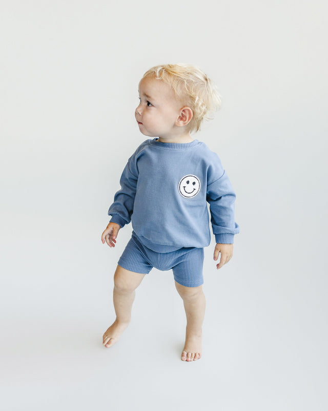 Biker Shorts Set | Blue - HoneyBug 