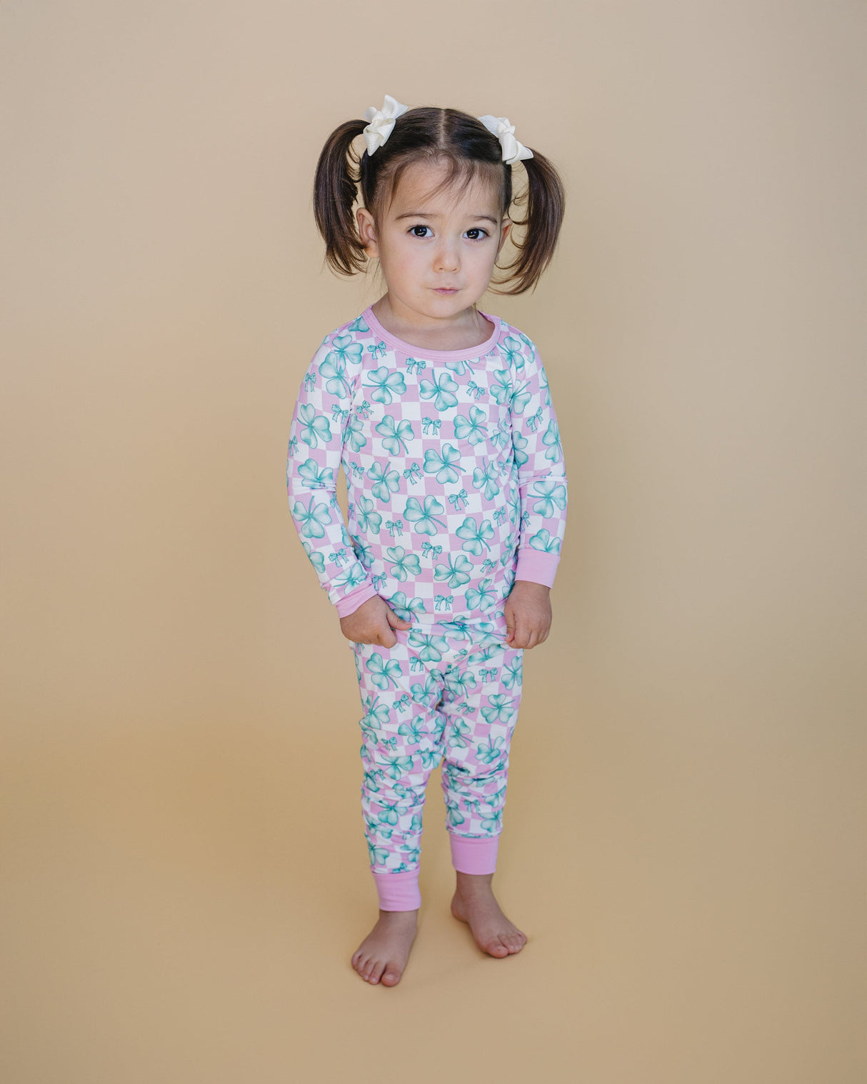 Bamboo Two Piece Set | Shamrock & Bows - HoneyBug 