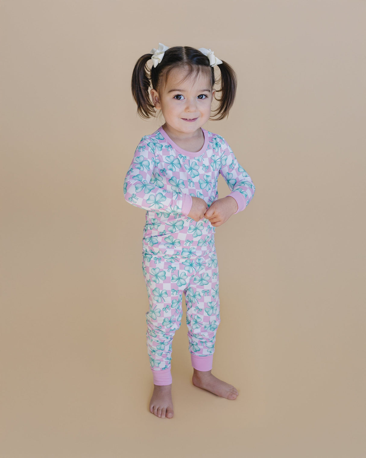 Bamboo Two Piece Set | Shamrock & Bows - HoneyBug 