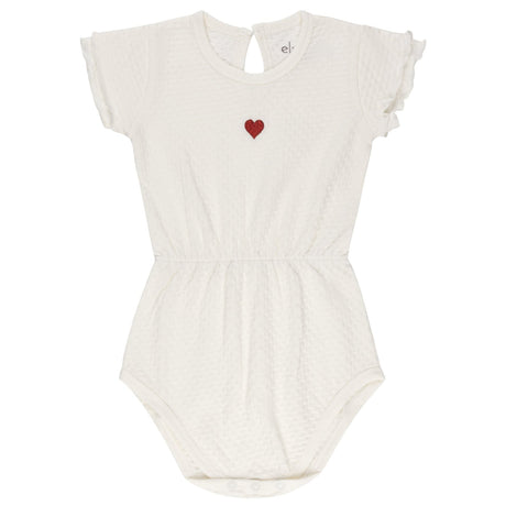 Cotton - Embroidered Heart and Star Collection-Romper - HoneyBug 