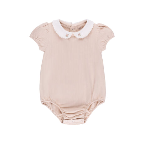 Wide Rib Cotton - Rosebud Collection- Romper - HoneyBug 