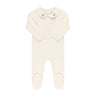 Jersey Cotton -Embroidered Collar Collection- Footies - HoneyBug 