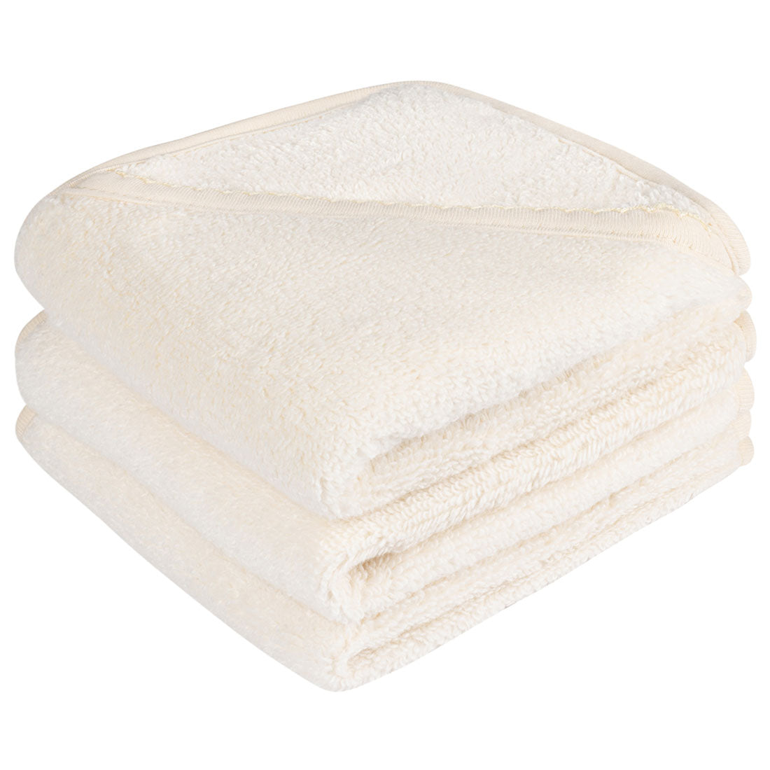 3 Pack Washcloth Set - Cream