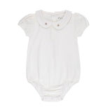 Wide Rib Cotton - Rosebud Collection- Romper - HoneyBug 