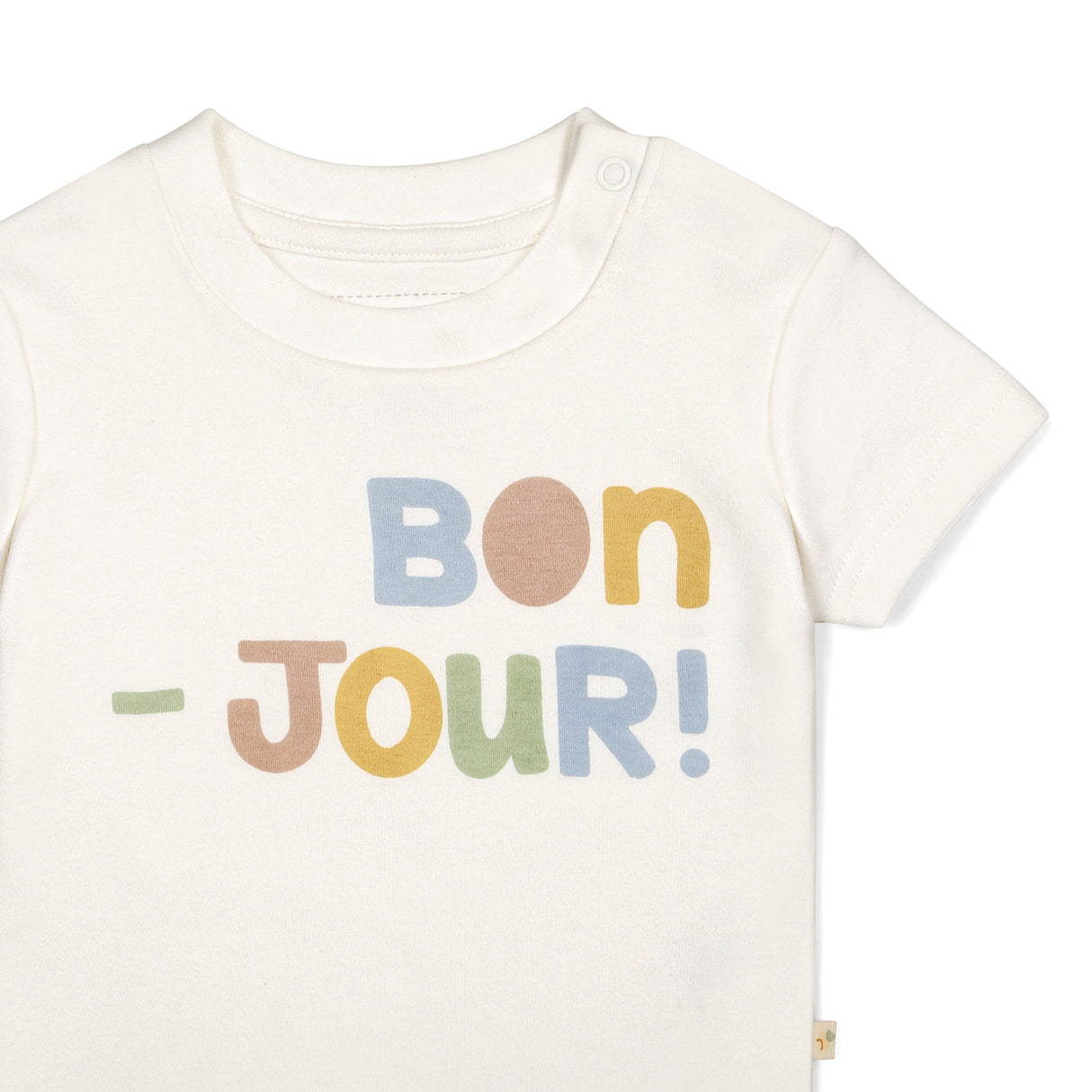 Organic Kids T-Shirts - Bonjour - HoneyBug 