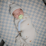 FRIGG Rope Silicone Pacifier 2-Pack - Green Tea/Powder Blue - HoneyBug 