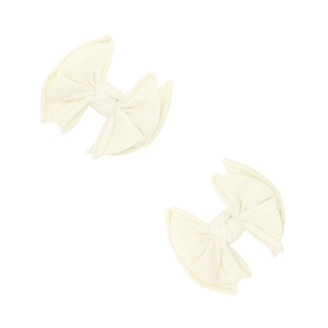 Baby Fab Clips: Ivory 2-pack - HoneyBug 