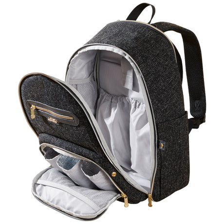 Convertible Tweed Diaper Backpack