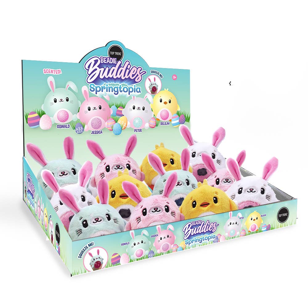 Easter Springtopia Beadie Buddies -Sensory Plush Squishy Toy - HoneyBug 