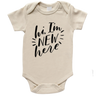 Hi I'm New Here Organic Baby Bodysuit - HoneyBug 