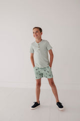 Short Sleeve Henley Shirt