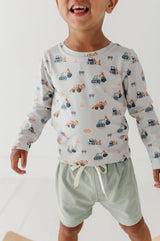 Boy's Long Sleeve Rash Guard Swim Shirt