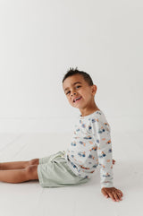 Boy's Long Sleeve Rash Guard Swim Shirt