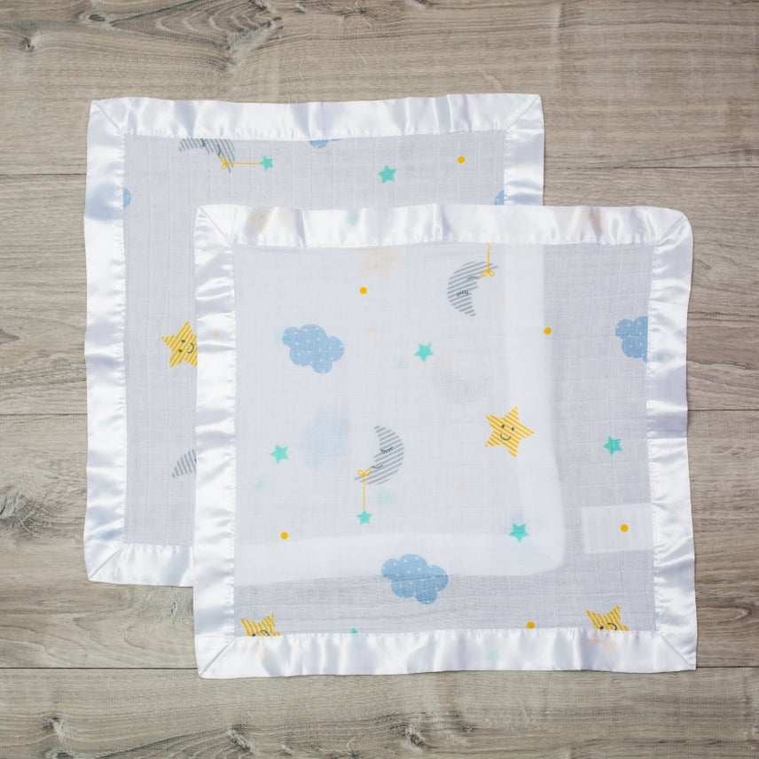 2-pack Muslin Security Blankets - Dreamland - HoneyBug 