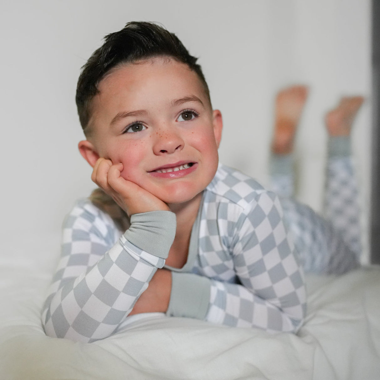 LONG SLEEVE 2 PIECE SETS- Stone Check - HoneyBug 