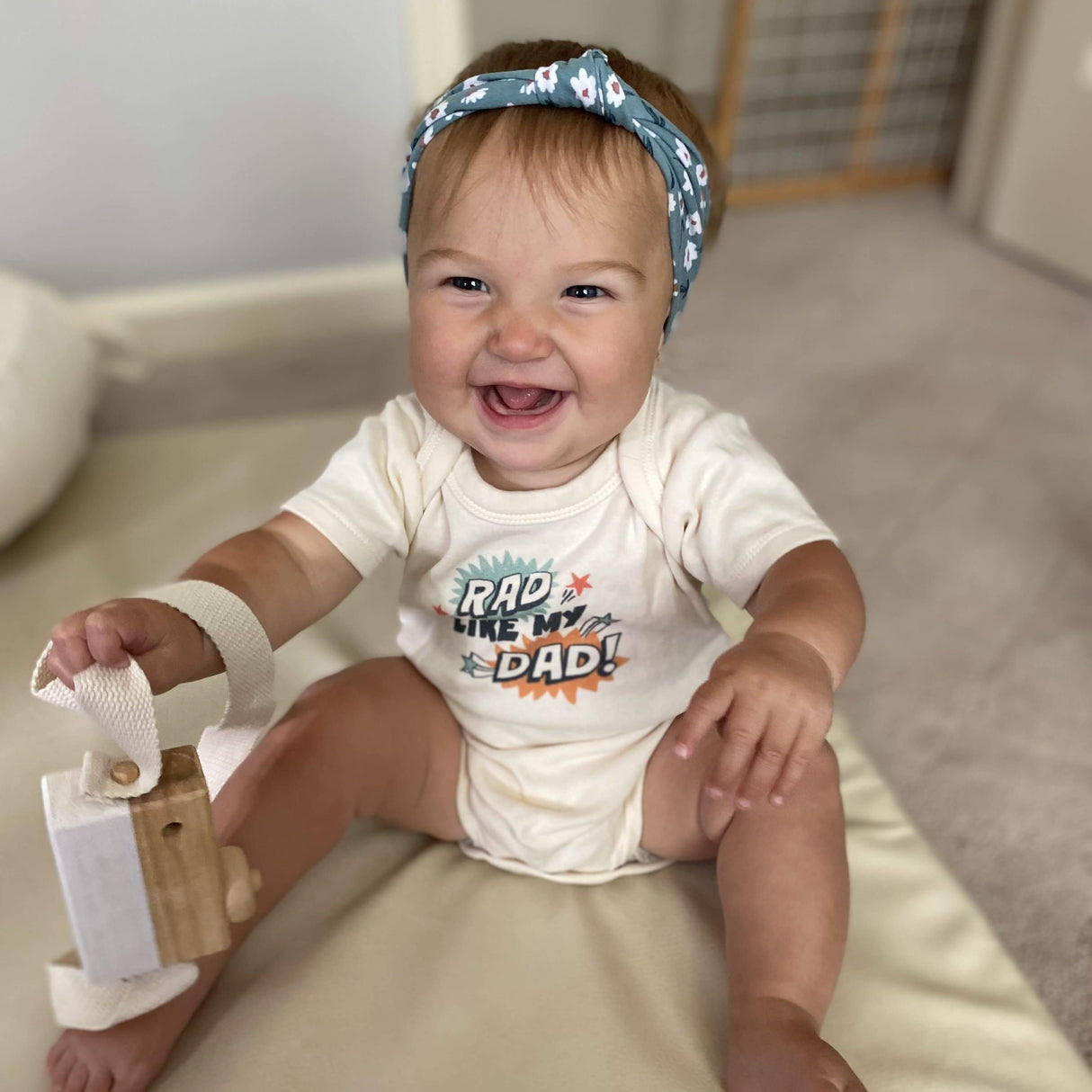graphic bodysuit | rad like dad explosion - HoneyBug 