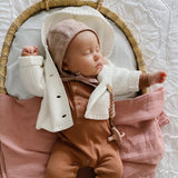 Cotton Muslin Swaddle Blanket - Dusty Rose