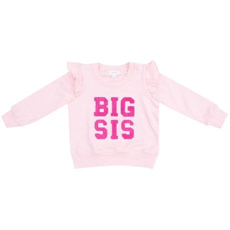Ruffle Sweatshirt - Sibling Big Sis - HoneyBug 