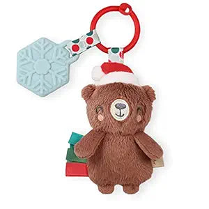 Holiday Itzy Pal™ Plush + Teether - Bear - HoneyBug 