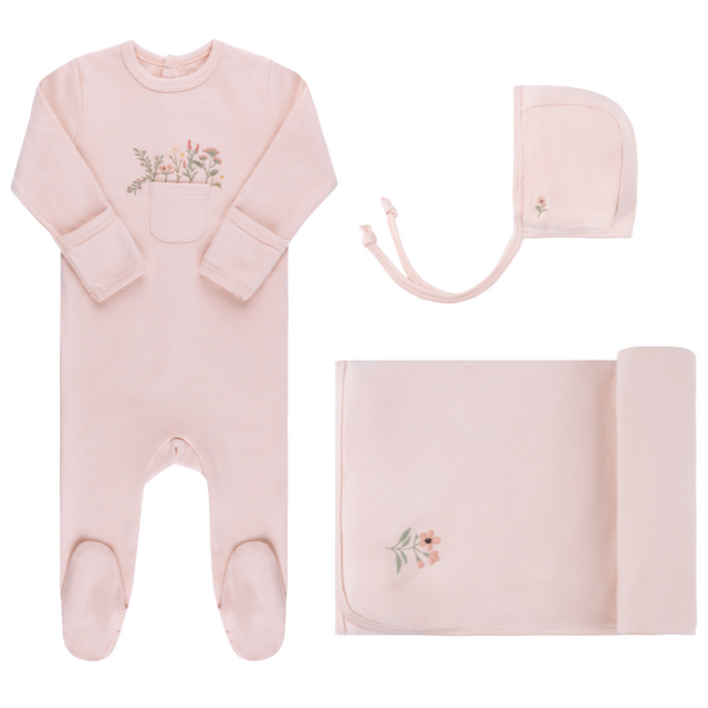 Cotton - Pocket Full of Flowers Collection-Take Me Home Sets - HoneyBug 